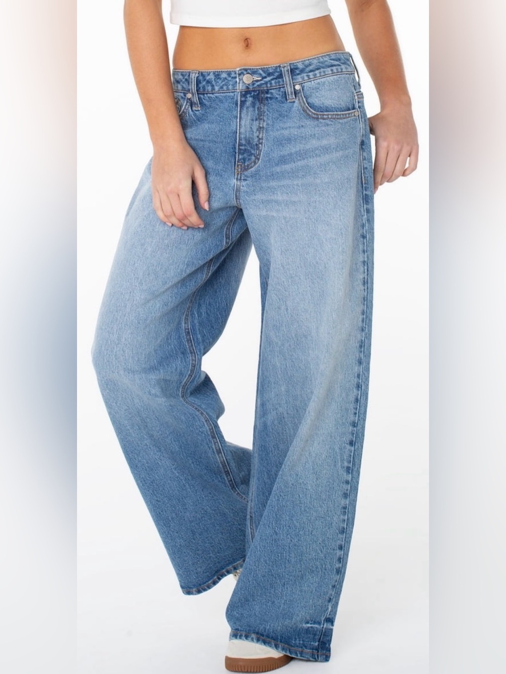 Celebrity Pink Light Blue Wide-Leg Jeans